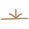 Ekena Millwork Richland Timber Gable Bracket, Western Red Cedar, 108"W x 27"H x 1 1/2"D x 3 1/2"F, 6/12 Pitch GBW108X27X0204RIC00SWR - alternate 2